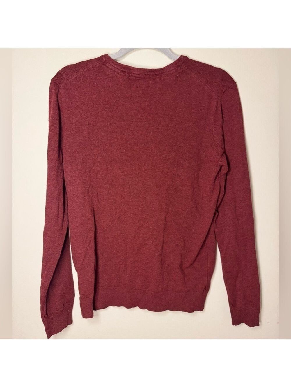 Buffalo David Bitton Men's Maroon Crewneck Sweater - Picture 5 of 5